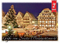 Postkarte: Soester Weihnachtsmarkt
